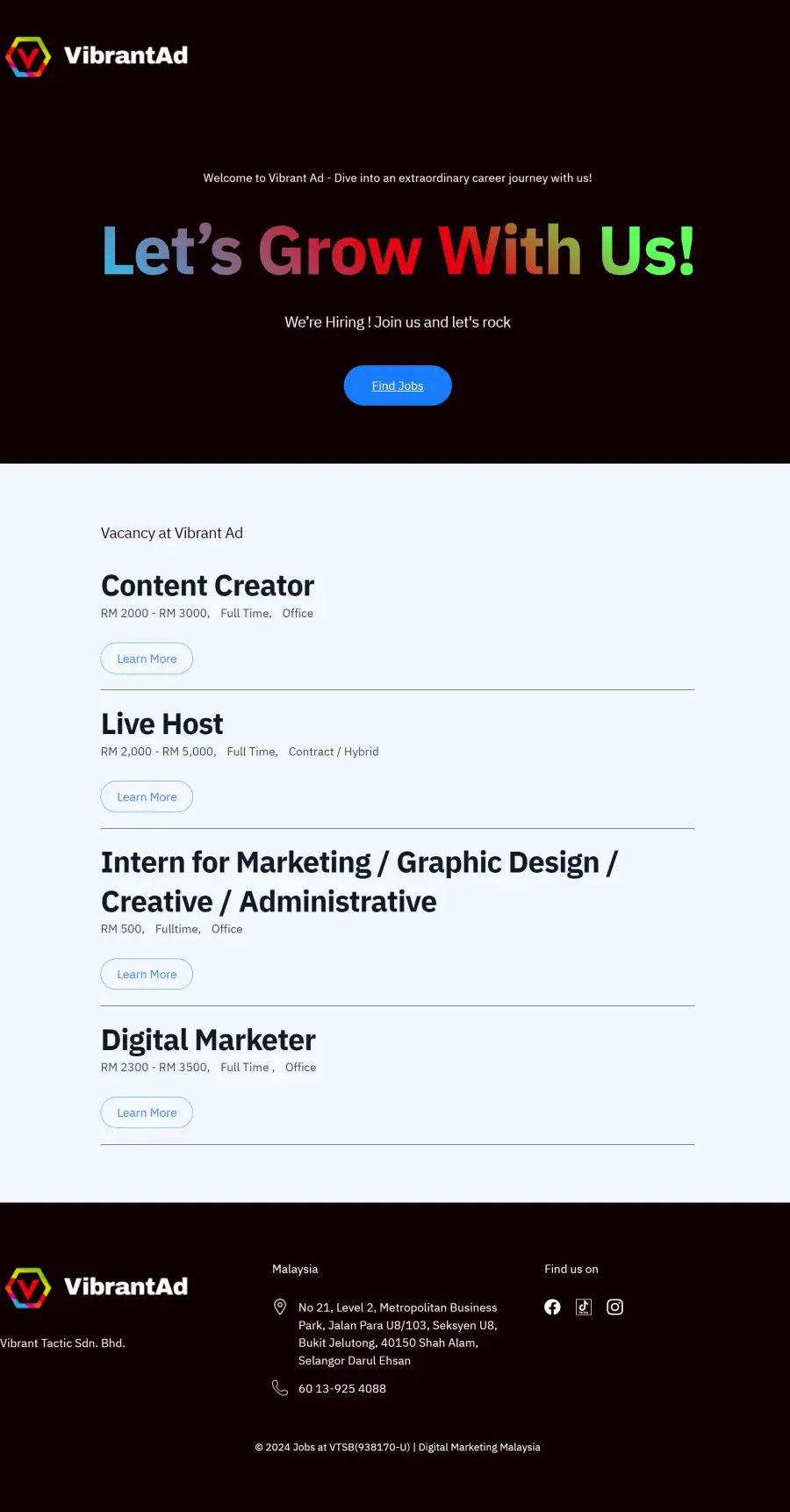 Jobs Vacancy List
